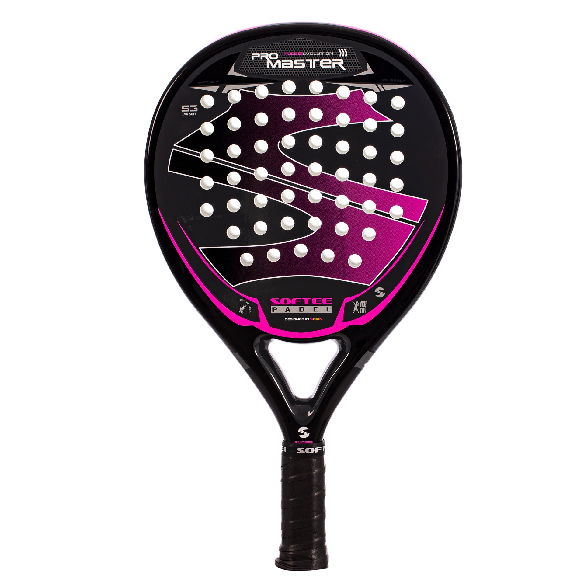 Pala Pádel Softee Pro Master Evolution Fucsia