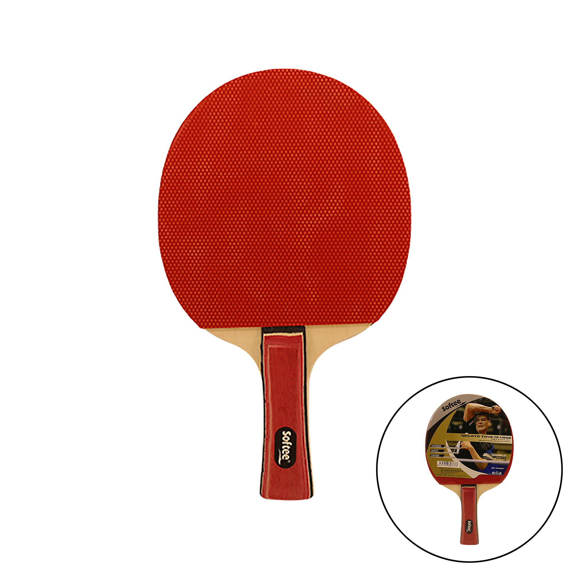 Raqueta Tenis De Mesa Softee 'P030'