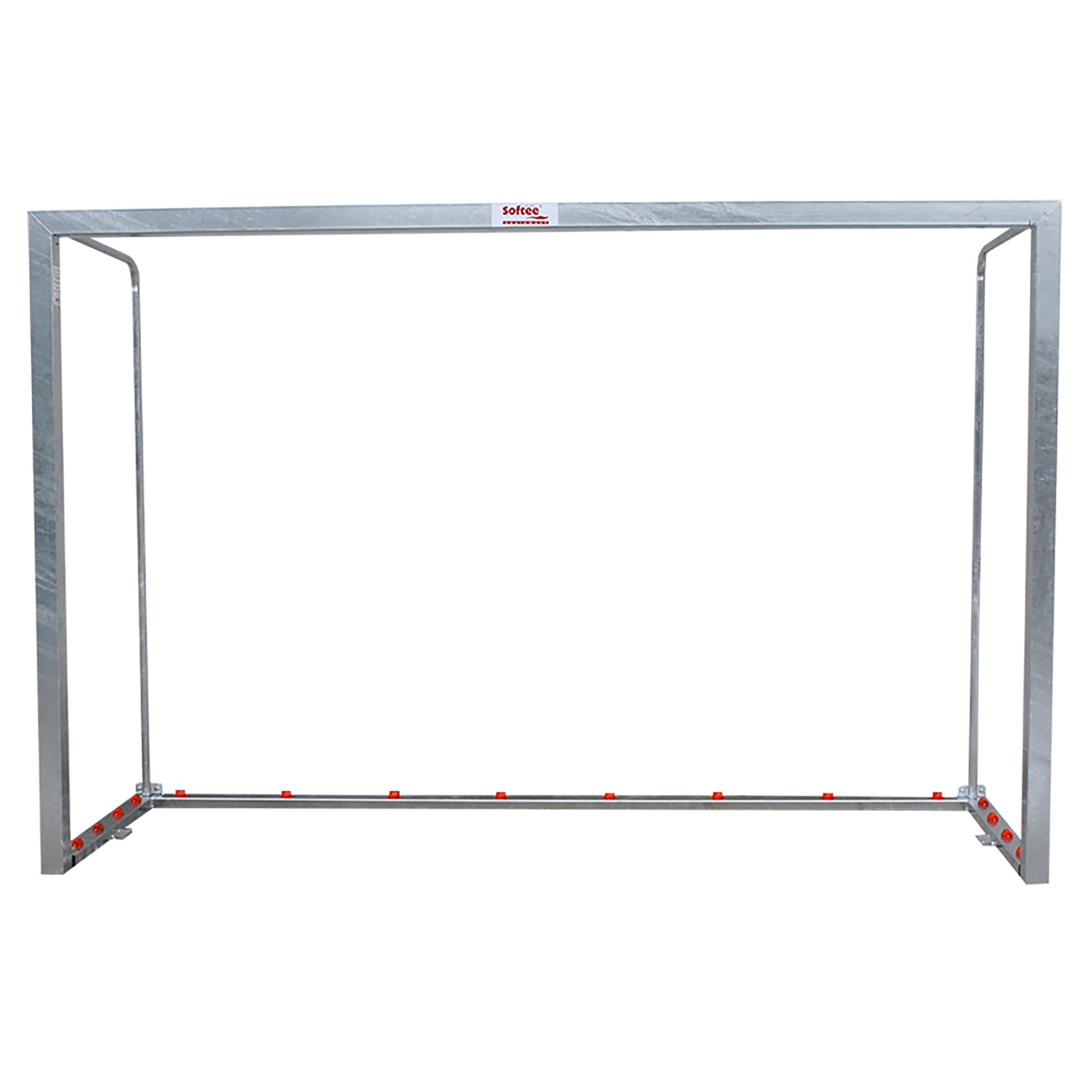 Juego Porterías Galvanizadas Fútbol Sala/Balonmano Metálicas Trasladables 80X80Mm Con Base 80X40Mm